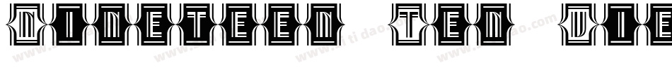 Nineteen Ten Vienna字体转换